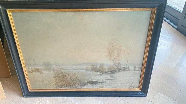 Schilderij De Eem - Johan Cornelis Eliza Kuypers, Antiek en Kunst, Kunst | Schilderijen | Klassiek, Ophalen of Verzenden