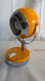 Vintage Space Age Tafellamp – Herda stijl – Oranje/Chroom –, Ophalen of Verzenden