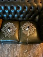 2x Zilverkleurige wandlampen - Modern Design, Ophalen of Verzenden, Zo goed als nieuw, Metaal, Modern
