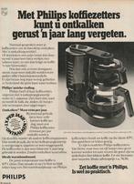 Retro reclame 1977 Philips koffiezetter koffiezetapparaat, Verzenden, Overige typen