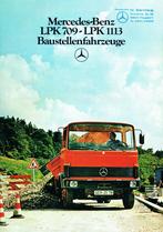 Folder Mercedes LPK 709 - 1113 Baustellenfahrzeuge (1981), Verzenden, Gelezen, Mercedes