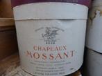 Aparte oude witte hoedendoos CHAPEAUX MOSSANT, Ophalen of Verzenden