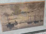 Antieke Zeegravure - Naar H.W. Mesdag - Uitgever Buffa & Zoo, Ophalen