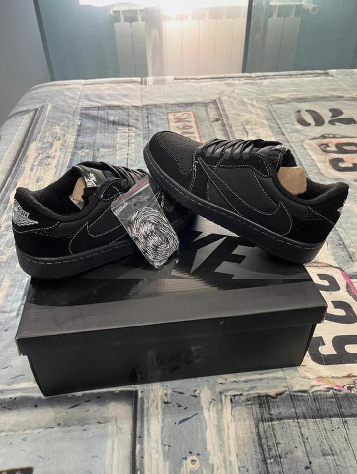 Nike Air Jordan 1 low x Travis Scott/Black Phantom, Kleding | Heren, Schoenen, Nieuw, Sneakers of Gympen, Zwart, Ophalen of Verzenden