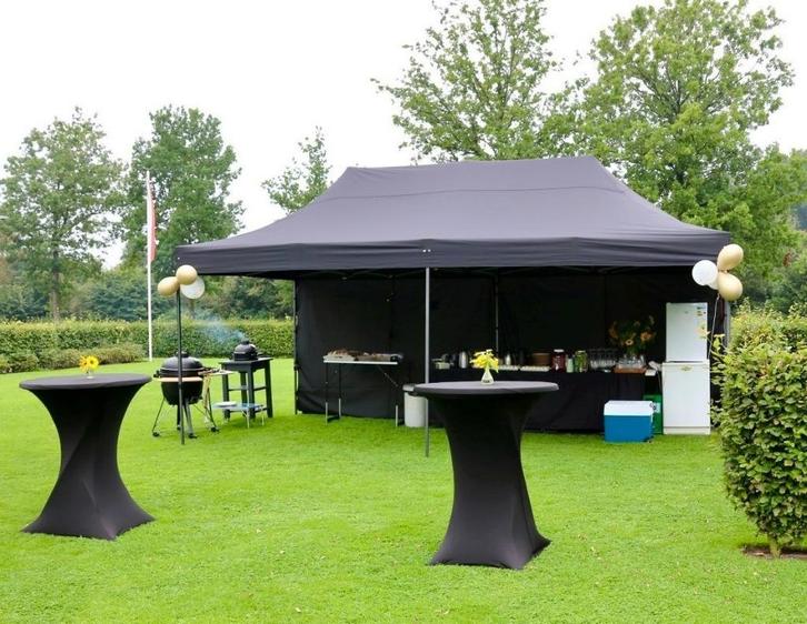 Te huur: Partytent 6x3 - Stijlvol en snel - Easy up, Hobby en Vrije tijd, Feestartikelen | Verhuur, Gebruikt, Overige, Ophalen