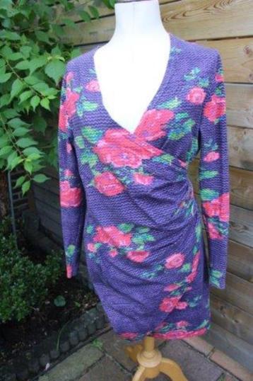 Overslagjurk paars/ rood Lien & Giel mt XL Vaste Prijs OPRUI beschikbaar voor biedingen