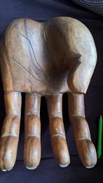 Groot houten Hand Sculptuur & Kleine Handjes, Ophalen of Verzenden