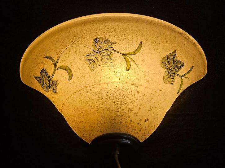 Vintage Herda mat glazen schaal wandlamp 80er jr., Antiek en Kunst, Curiosa en Brocante, Verzenden