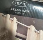 Vitrage Gordijnen - Curtain Snow 135x260 cm, Ophalen of Verzenden, Nieuw