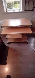 Computertafel, Huis en Inrichting, Ophalen, Met wielen, Gebruikt, Bureau