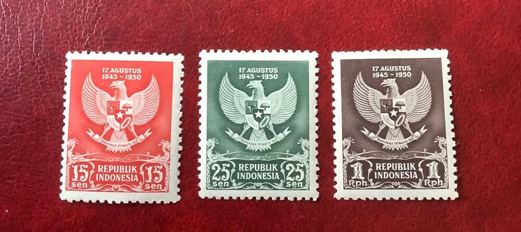 Postzegels Indonesië zonnebloem 64-66, Ophalen of Verzenden, Postfris, Zuidoost-Azië
