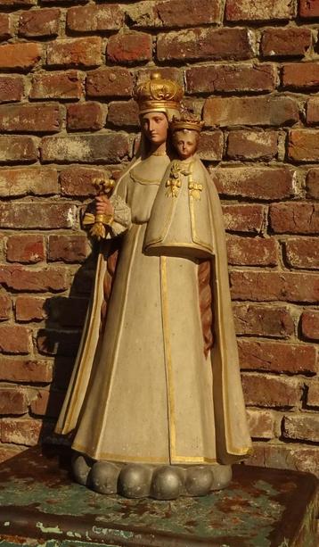 prachtig gipsen maria beeld uit belgische kerk beschikbaar voor biedingen