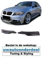 Bmw 3 Serie E90 E91 LCI M Pack Splitters Hoeken Mat Zwart, Auto diversen, Tuning en Styling, Verzenden