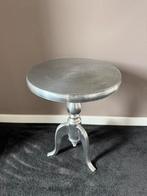 Zilvere barok bijzettafel, Huis en Inrichting, Tafels | Bijzettafels, Overige materialen, Minder dan 55 cm, Gebruikt, Rond