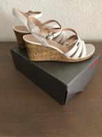 Esprit sandalette met sleehak, kleur wit, maat 40, Kleding | Dames, Schoenen, Verzenden, Wit, Sandalen of Muiltjes, Zo goed als nieuw