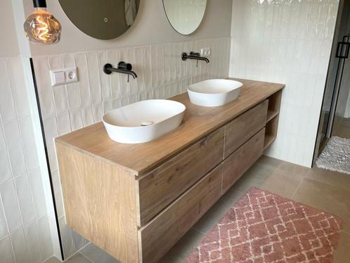 Badmeubel Pascal OP MAAT GEMAAKT, Huis en Inrichting, Badkamer | Badkamermeubels, Nieuw, Wastafelkast, 200 cm of meer, 150 tot 200 cm