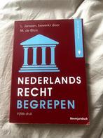 Nederlands Recht Begrepen, Boeken, Studieboeken en Cursussen, Gelezen, L. Janssen, Alpha, HBO