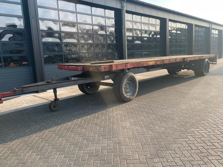 Platte wagen 11,5 meter gestuurde as, Zakelijke goederen, Agrarisch | Werktuigen, Transport, Ophalen of Verzenden