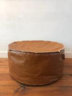 Super mooie vintage poef, vintage design, Ophalen of Verzenden, Zo goed als nieuw, Rond