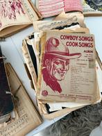 Vintage bladmuziek boeken en bladen antiek, Ophalen, Gebruikt, Artiest of Componist, Overige genres