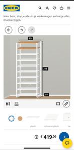 Ikea kledingkast planken elvarli breed, Huis en Inrichting, 50 tot 100 cm, Gebruikt, 50 tot 75 cm, 200 cm of meer