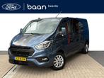 Ford Transit Custom 300 2.0 TDCI L2H1 Limited DC | Camera |, 12 maanden, 15 km/l, 4 cilinders, Blauw