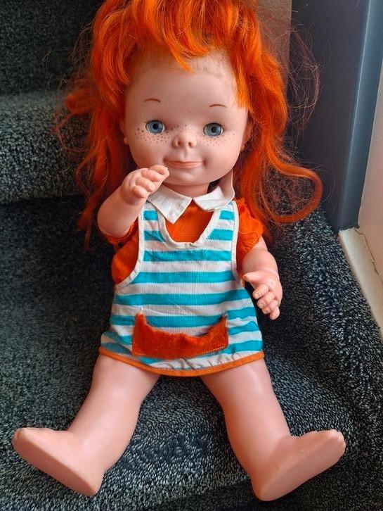 Retro vintage Famosa pop pippi langkous, Kinderen en Baby's, Speelgoed | Poppen, Gebruikt, Ophalen of Verzenden