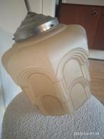 Art Deco hanglamp +_ 1930 goud bruin, Antiek en Kunst, Ophalen