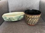 2 antieke bloempotten, Antiek en Kunst, Antiek | Keramiek en Aardewerk, Ophalen of Verzenden