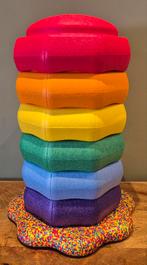 Set steppingstone regenboog kleuren + balans bord, Ophalen of Verzenden, Nieuw