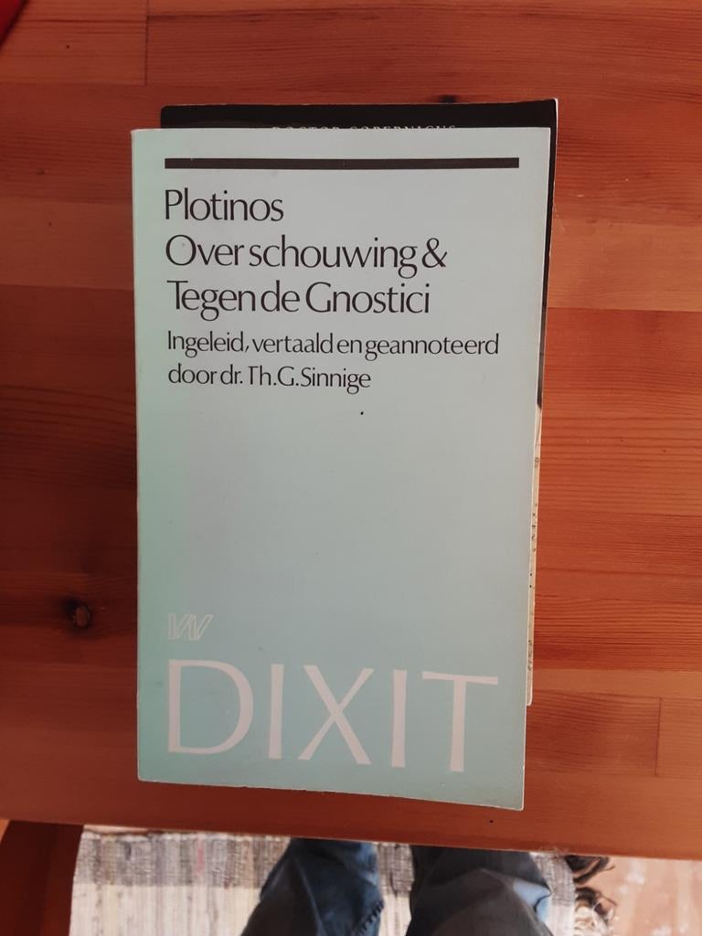 Plotinos/Th.G.Sinnige, Ophalen of Verzenden, Zo goed als nieuw, Overige onderwerpen