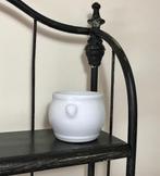 Frans wit keramisch grès potje met oortjes, Ophalen of Verzenden