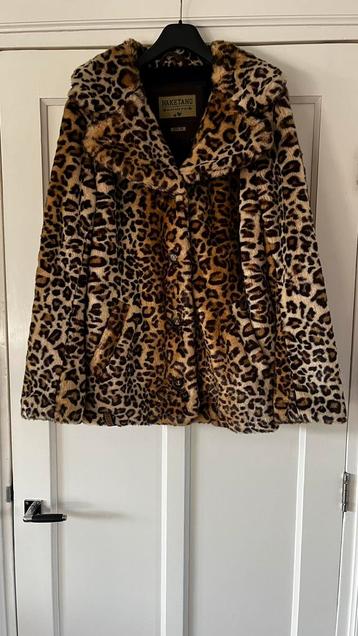 Naketano faux fur jas panterprint zgan maat L beschikbaar voor biedingen