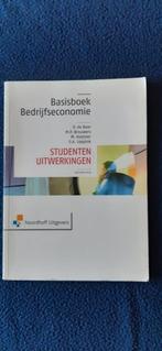 basisboek bedrijfseconomie studentenuitwerkingen 7e druk, Boeken, Ophalen of Verzenden, Zo goed als nieuw, HBO, P. de Boer; M.P. Brouwers