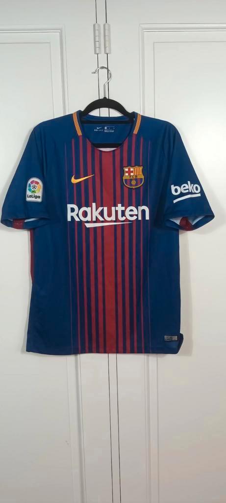 Vintage Barcelona Thuis shirt - 2017/2018, Sport en Fitness, Voetbal, Zo goed als nieuw, Shirt, Maat L, Ophalen of Verzenden