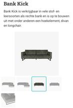 4-zits bank Kick donker groen, Ophalen, Zo goed als nieuw, 75 tot 100 cm, 200 tot 250 cm