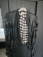 Reinders leren jas - Maat M, Kleding | Dames, Maat 38/40 (M), Zwart, Ophalen of Verzenden, Onbekend