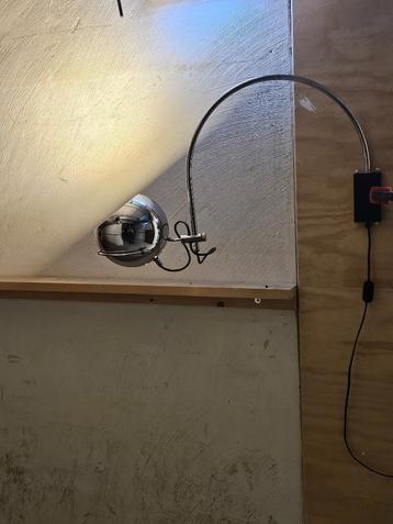 Vintage Gepo chromen wandlamp Seventies, Space Age beschikbaar voor biedingen