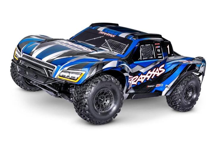 Traxxas Maxx Slash 6S Short Course Truck Blauw, Hobby en Vrije tijd, Modelbouw | Radiografisch | Auto's, Nieuw, Auto offroad, Elektro