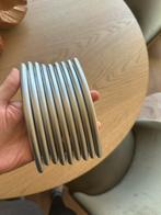 Keuken/meubel handgrepen ijzer zilverkleurig, Huis en Inrichting, Minder dan 50 cm, Gebruikt, Ophalen of Verzenden, Minder dan 100 cm