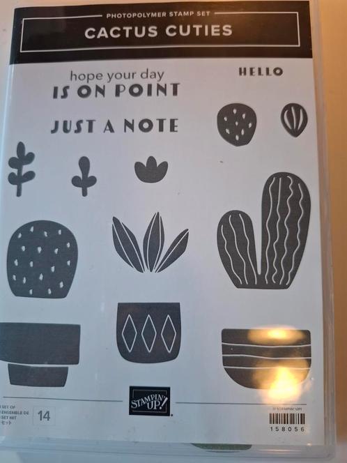Stampin up stempels: cactus cuties, Hobby en Vrije tijd, Stempelen, Zo goed als nieuw, Ophalen of Verzenden