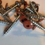50 -100 stuks RVS schroeven  KOPERBRUIN 5,5 X35, Ophalen of Verzenden, Nieuw