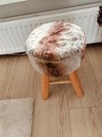 Krukje bruin/grijs, Huis en Inrichting, Krukjes, Ophalen of Verzenden, Zo goed als nieuw, Hout