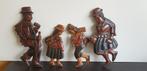 Peruaans gezin houtsnijwerk muurhangers 2905, Antiek en Kunst, Ophalen of Verzenden