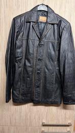 Leren blazer heren colbert mast 48, Ophalen of Verzenden, Zo goed als nieuw, Maat 48/50 (M), Zwart