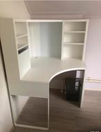 Ikea witte hoekbureau, MICKE, Huis en Inrichting, Ophalen, Gebruikt, Bureau