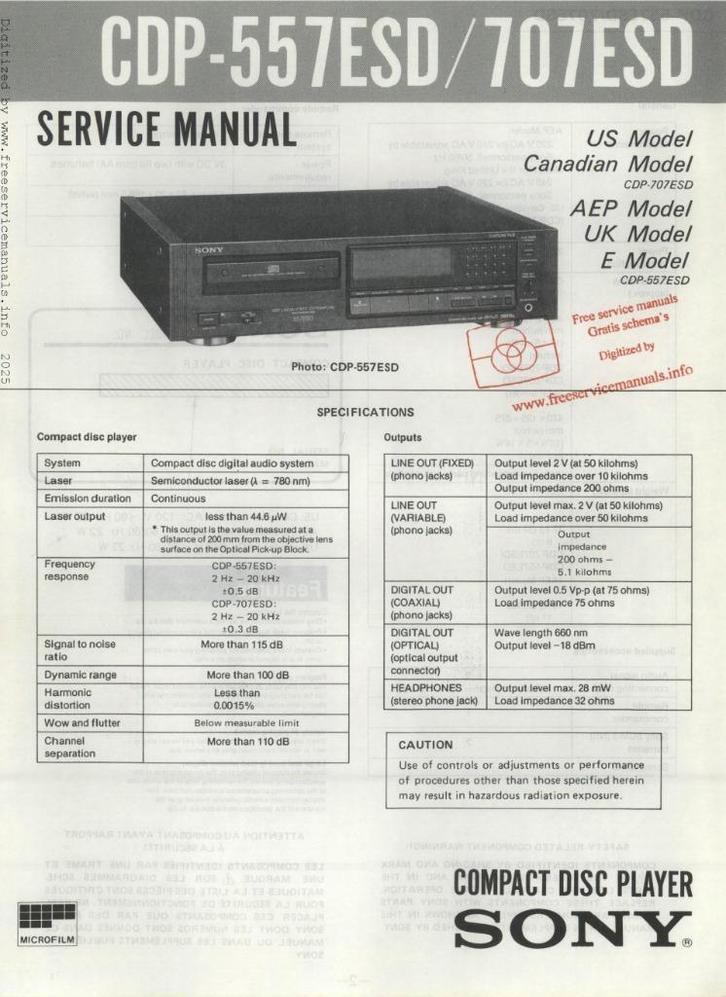 Sony, cdp-557esd originele service manual, Boeken, Overige Boeken, Gelezen, Ophalen of Verzenden