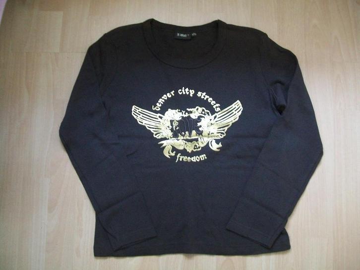 Bruine longsleeve - merk X-Mail - maat S 36 / 38 - nieuw, Kleding | Dames, T-shirts, Nieuw, Maat 36 (S), Bruin, Lange mouw, Ophalen of Verzenden