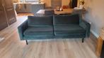 Groene 2,5-zits fluwelen/verlours bank - goede staat!, Huis en Inrichting, Ophalen, Gebruikt, Tweepersoons, 75 tot 100 cm