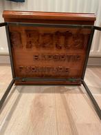 Prachtig vintage bijzettafeltje tafel 40x41 cm, Huis en Inrichting, Tafels | Bijzettafels, Ophalen, Minder dan 55 cm, Gebruikt